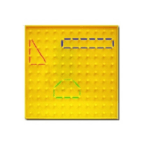 Γεωπίνακας 11x11 & (11x7,10x6), διπλής όψης, κίτρινος