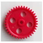 Gears, 3 mm hole/dia. 40 mm red