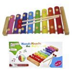 Μεταλλοφωνο με  ξύλινη βάση