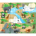 BeeBot Wild Animals Mat