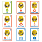 BeeBot – Κάρτες ακολουθίας A6 (Αγγλικά)