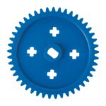 Γρανάζι μπλε με σχισμές 47mm / 45 δόντια