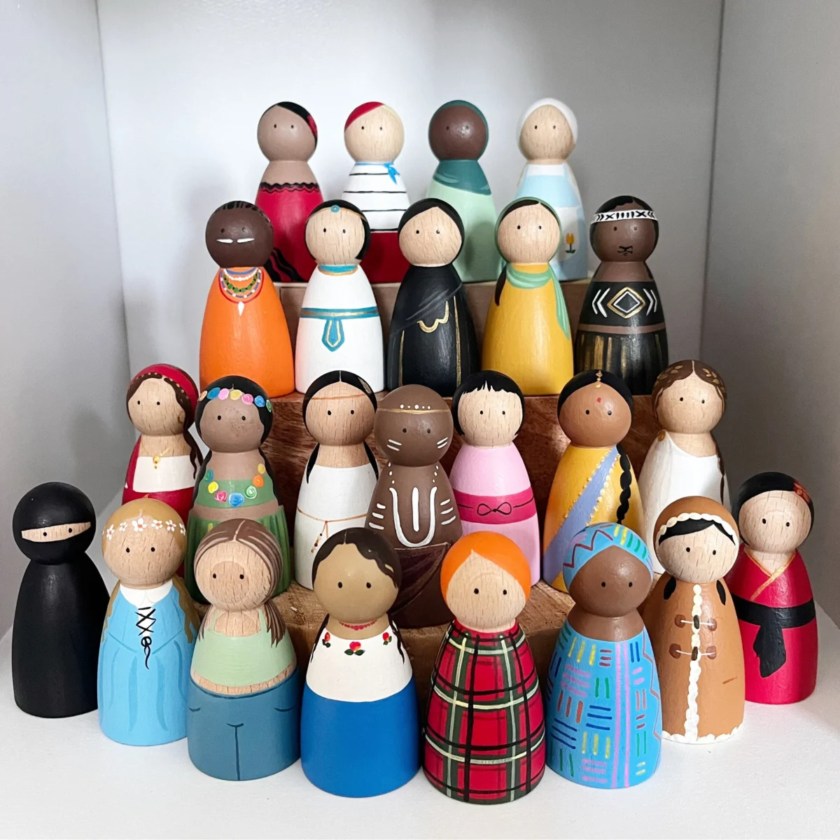 Ξύλινες Φιγούρες(Peg Dolls )Σετ 10 - Image 2