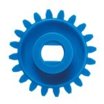 Γρανάζι μπλε με σχισμή 21.5mm / 20 δόντια