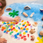 Χρωματιστά Κοχύλια 72τεμ Ημιδιαφανή