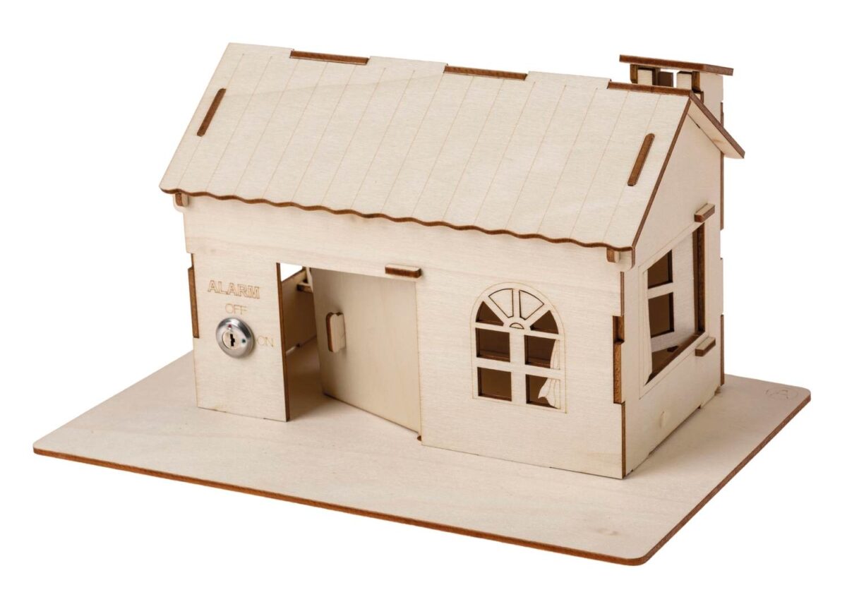 Wooden House with Alarm - Image 1