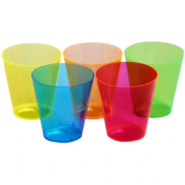 Clear Colored Cups