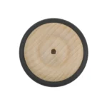 Ξύλινη Ρόδα 43mm με Ελαστικό