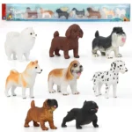 Dog Figurines Set 8 Pieces