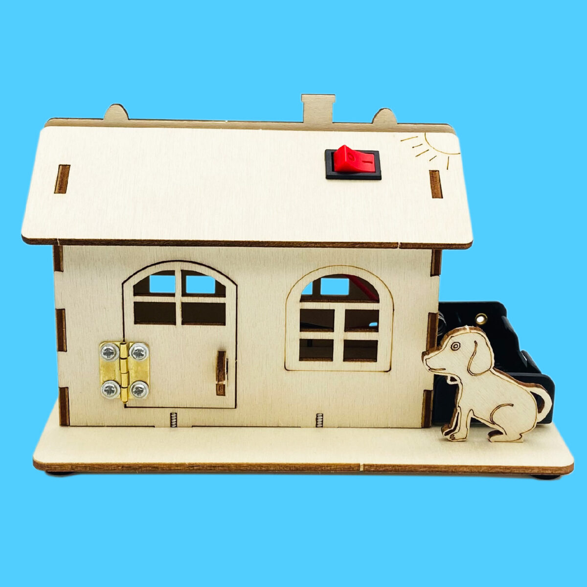 Wooden House with LED Light - Image 3