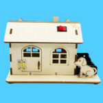 Wooden House with LED Light - Image 3