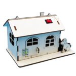 Wooden House with LED Light - Image 2