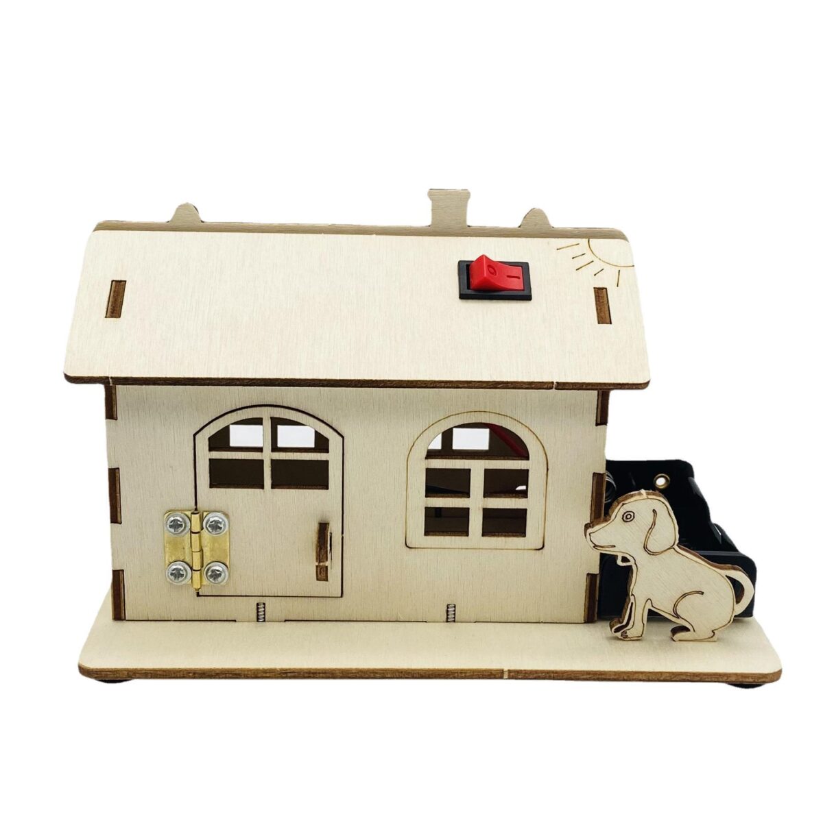 Wooden House with LED Light - Image 1