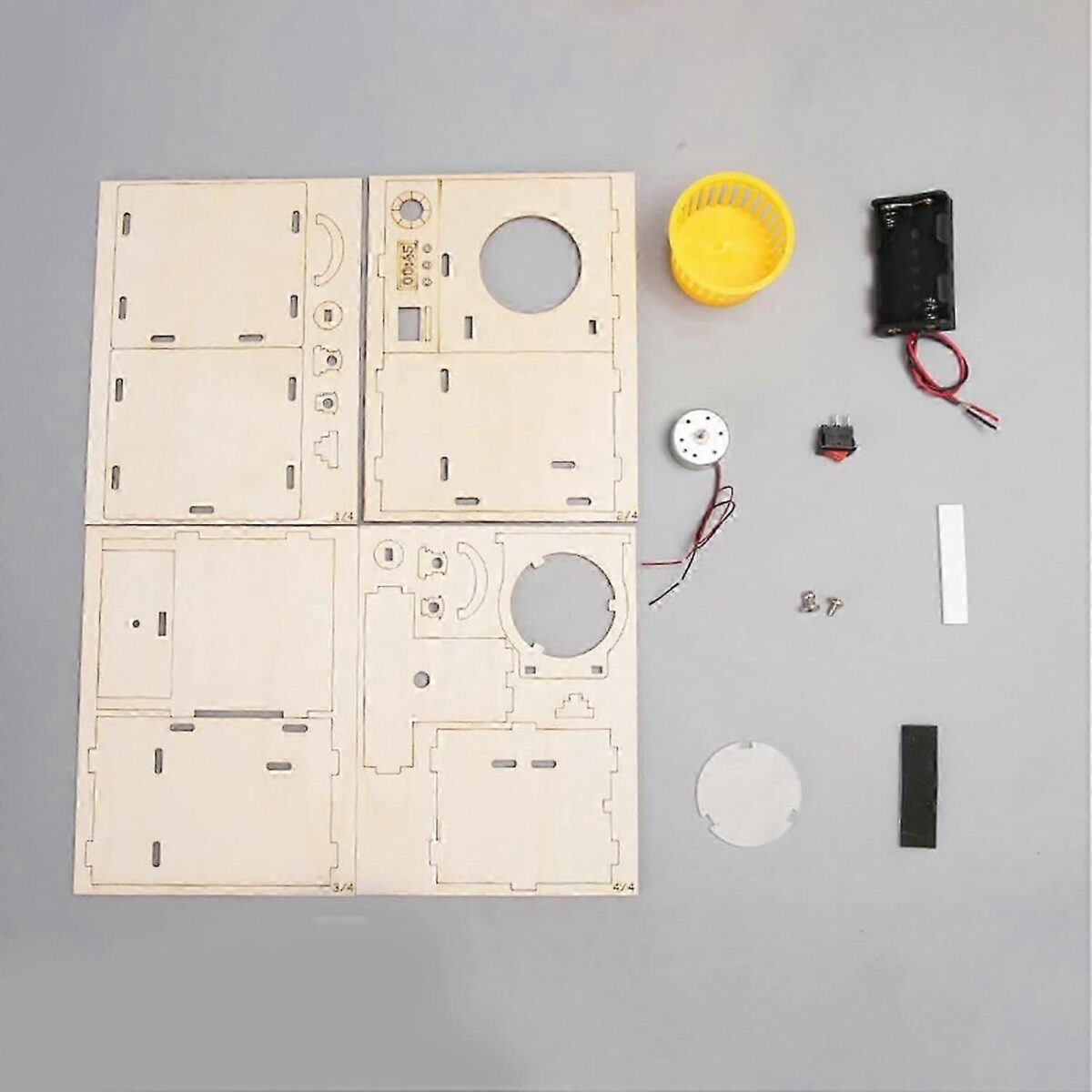 Wooden Washing Machine Kit with Electric Circuit - Image 5