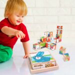 Wooden Animal Puzzle Blocks – Montessori Learning Toy - Image 7