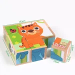 Wooden Animal Puzzle Blocks – Montessori Learning Toy - Image 4