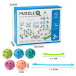 Educational Building Blocks Toy with Balls & Rods – 132 Pieces Set