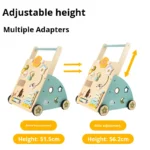 Montessori Wooden Activity Walker – Push & Play Baby Walker - Image 4