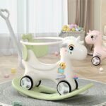 Kids Rocking & Ride-On Unicorn with Push Handle
