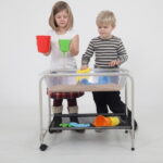 Clear Sand & Water Tray with Stand