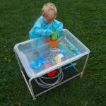 Clear Sand & Water Tray with Stand - Image 4