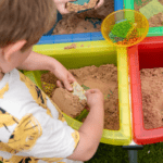 Colour Quadrant Play Trays with Stand – Sensory Play Table - Image 4