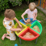 Colour Quadrant Play Trays with Stand – Sensory Play Table