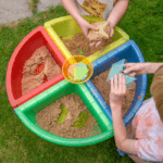 Colour Quadrant Play Trays with Stand – Sensory Play Table - Image 2