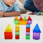 Clear Geometric Shapes Set 12-Pieces - Image 4
