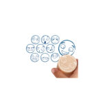 Set of 10 Large Emotion Stamps